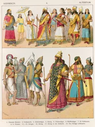 アッシリアのドレス、「Trachten der Voelker」、1864年